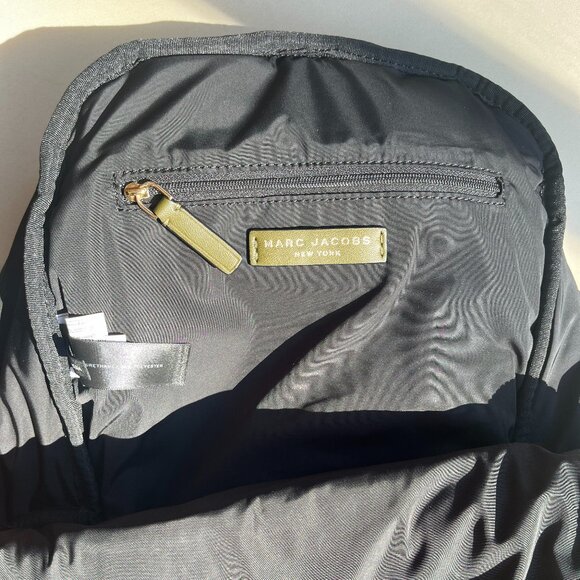 MARC by Marc Jacobs Moto Pillow Medium Quilted Backpack Olive Green - Picture 4 of 9